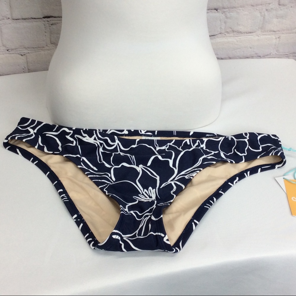 Kona Sol 2 Piece Swimsuit Floral Swirl Navy/White - Picture 5 of 12